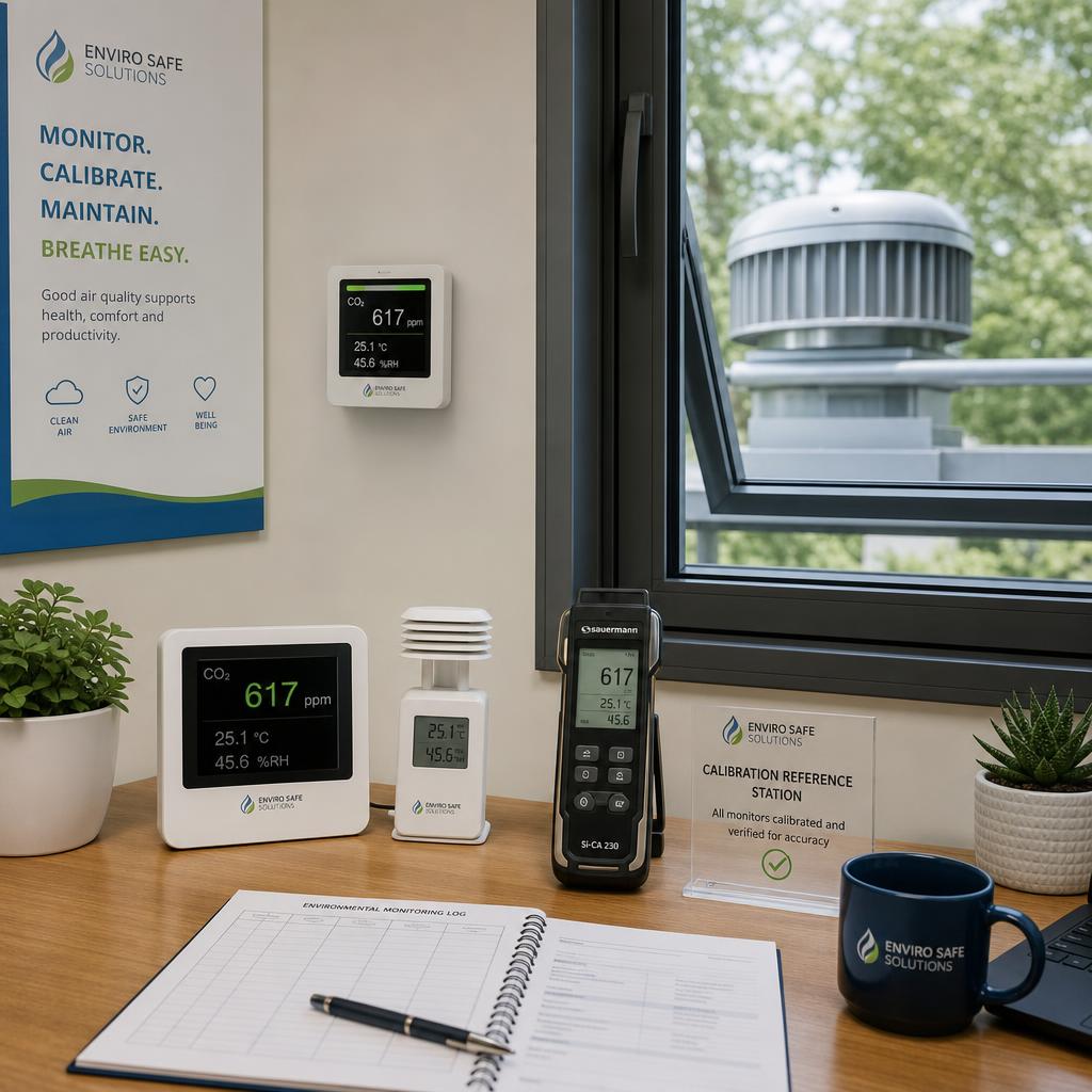 Original photographic Aranet editorial for wireless environmental monitors for carbon dioxide, temperature, humidity and product-specific parameters