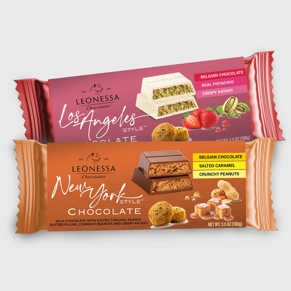 Leonessa Belgian chocolate bar selection