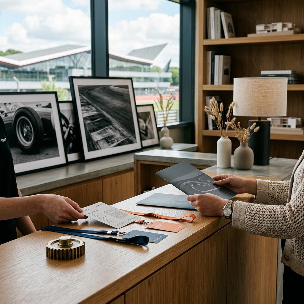 Original editorial image illustrating the Motorsport Tickets merchant category