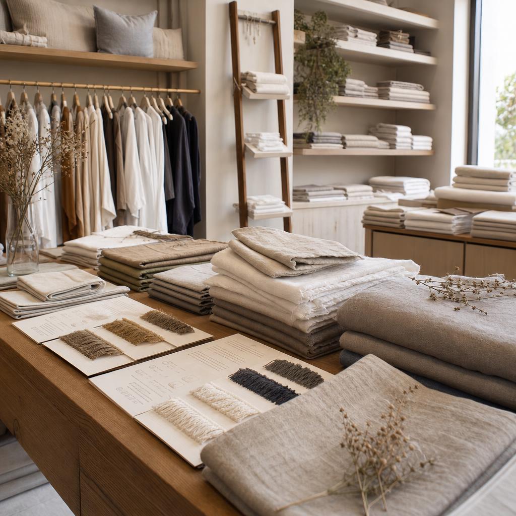 Original photographic MagicLinen US editorial for US linen bedding, home textiles and clothing storefront