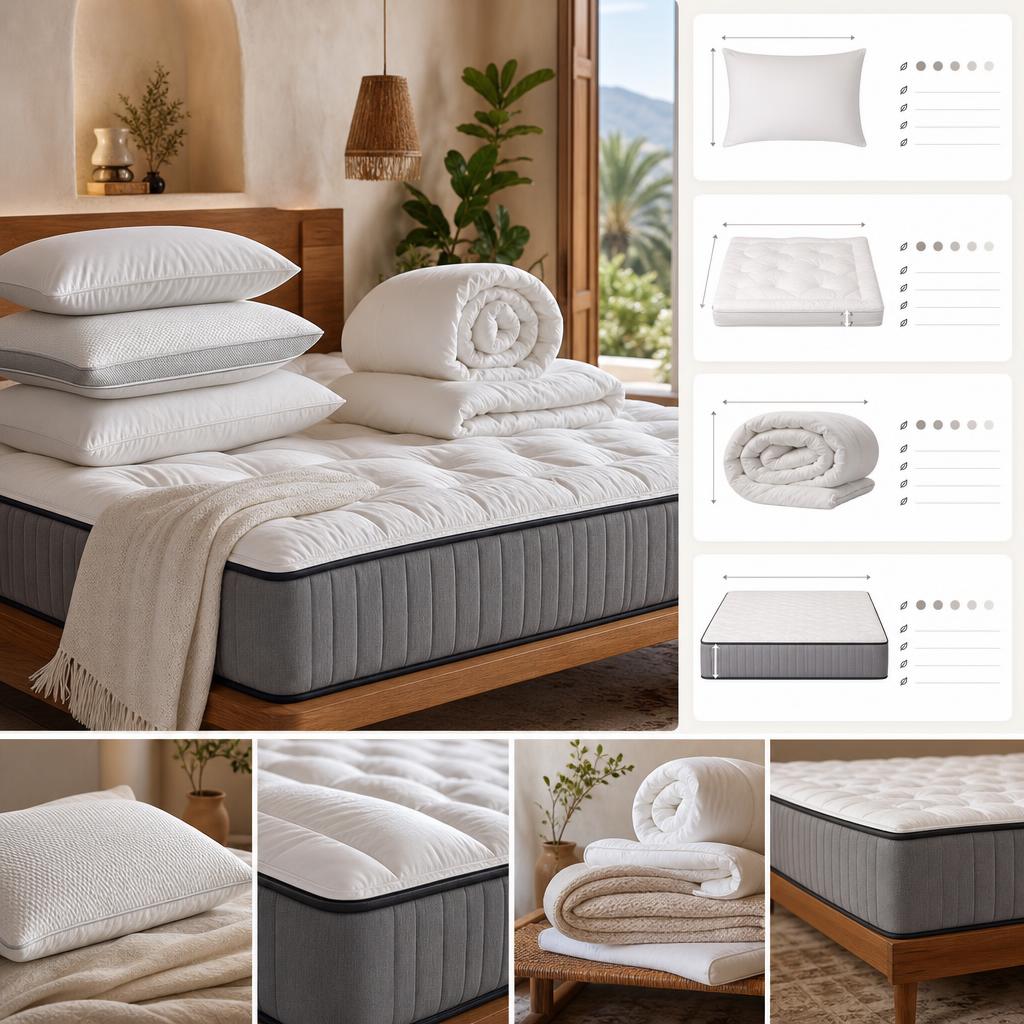 Original Sognare MX editorial for Mexican pillows, mattresses, mattress toppers and bedding