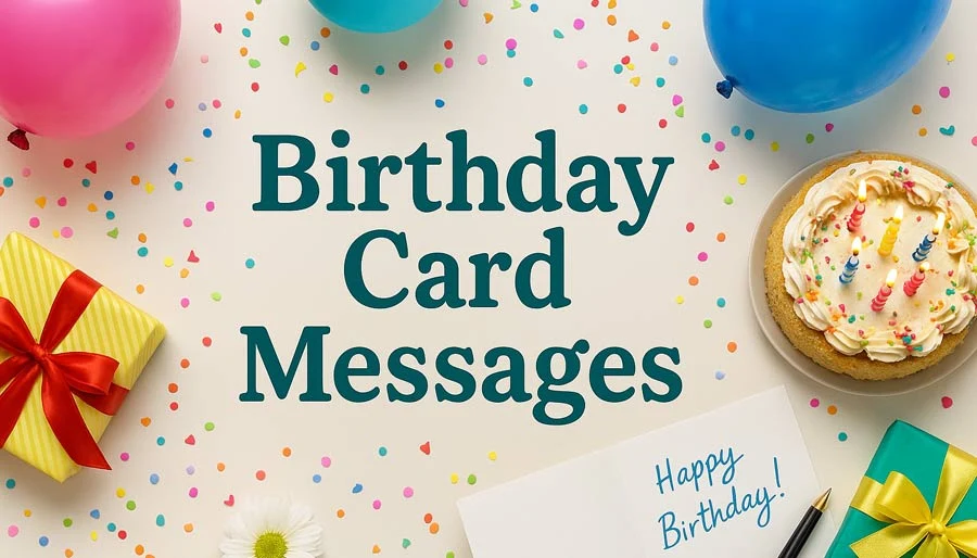 Birthday greeting card and message ideas from Dean Morris Cards