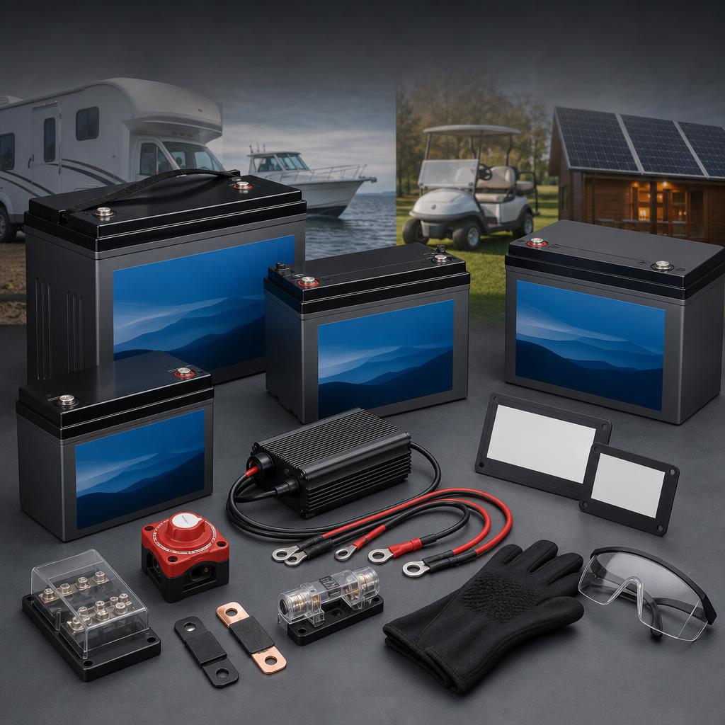 Original Vatrer editorial for LiFePO4 batteries for golf carts, RVs, marine and off-grid uses