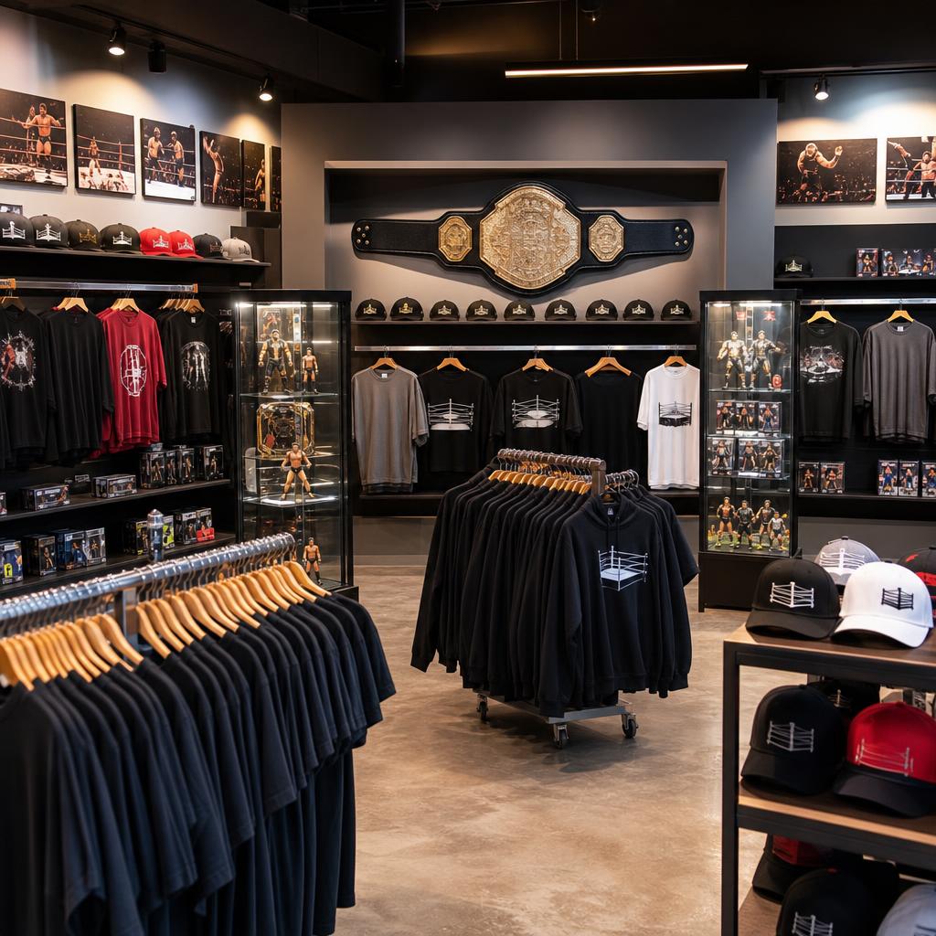Original photographic WWE Shop US editorial for official US WWE apparel, merchandise and collectibles storefront