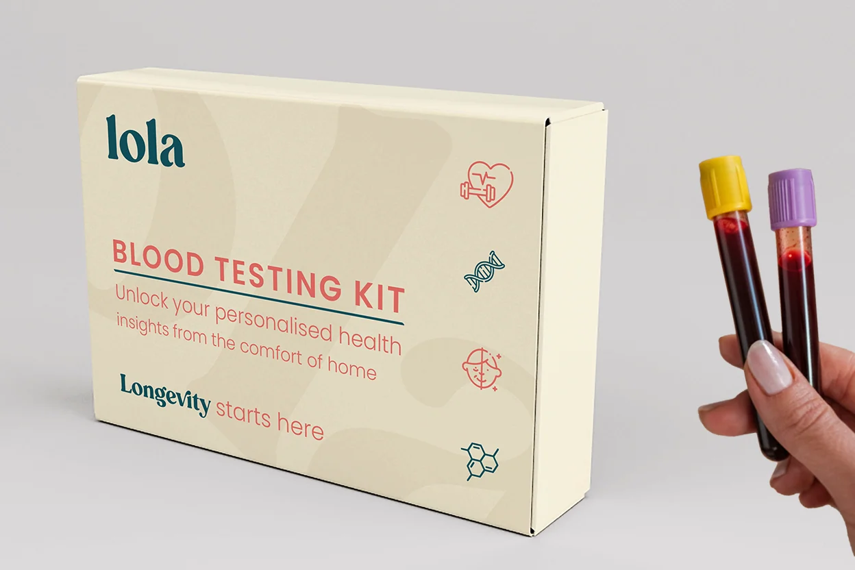 Lola Health at-home blood-test kit