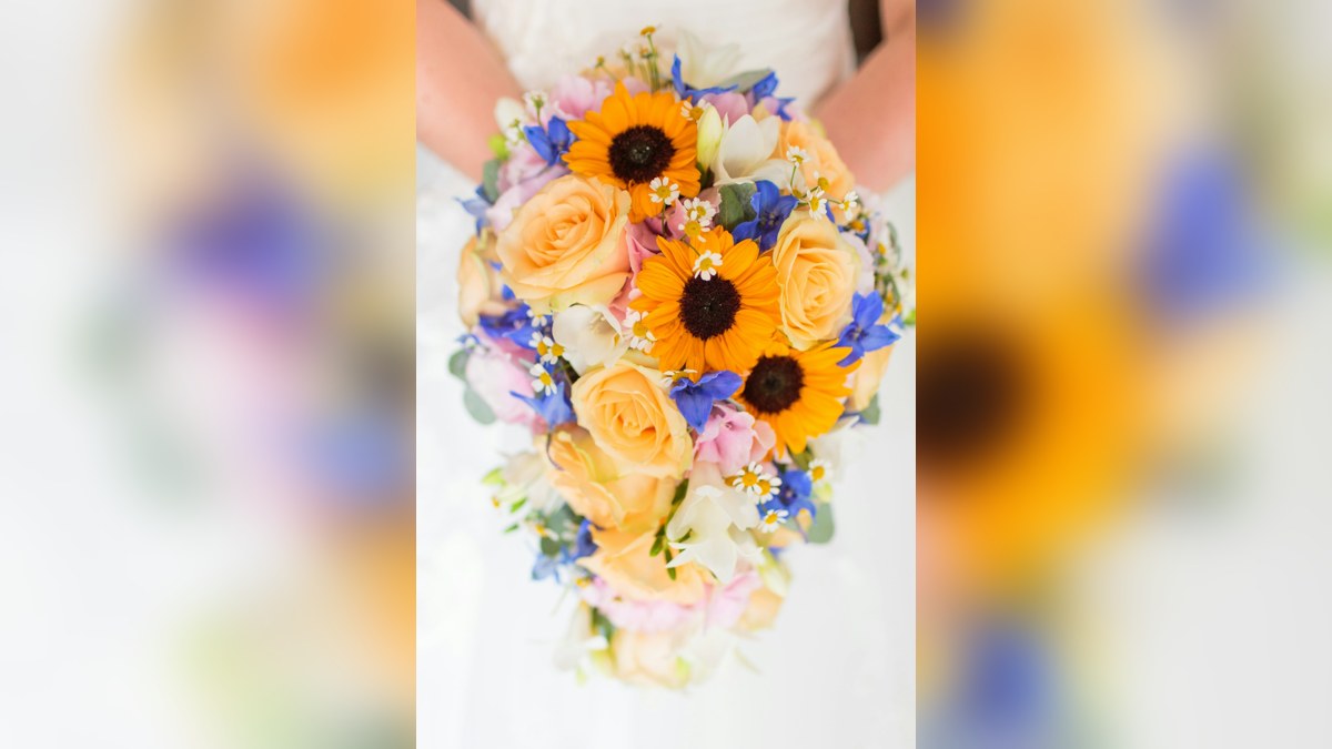 Illustrative stock photograph of a bouquet of flowers