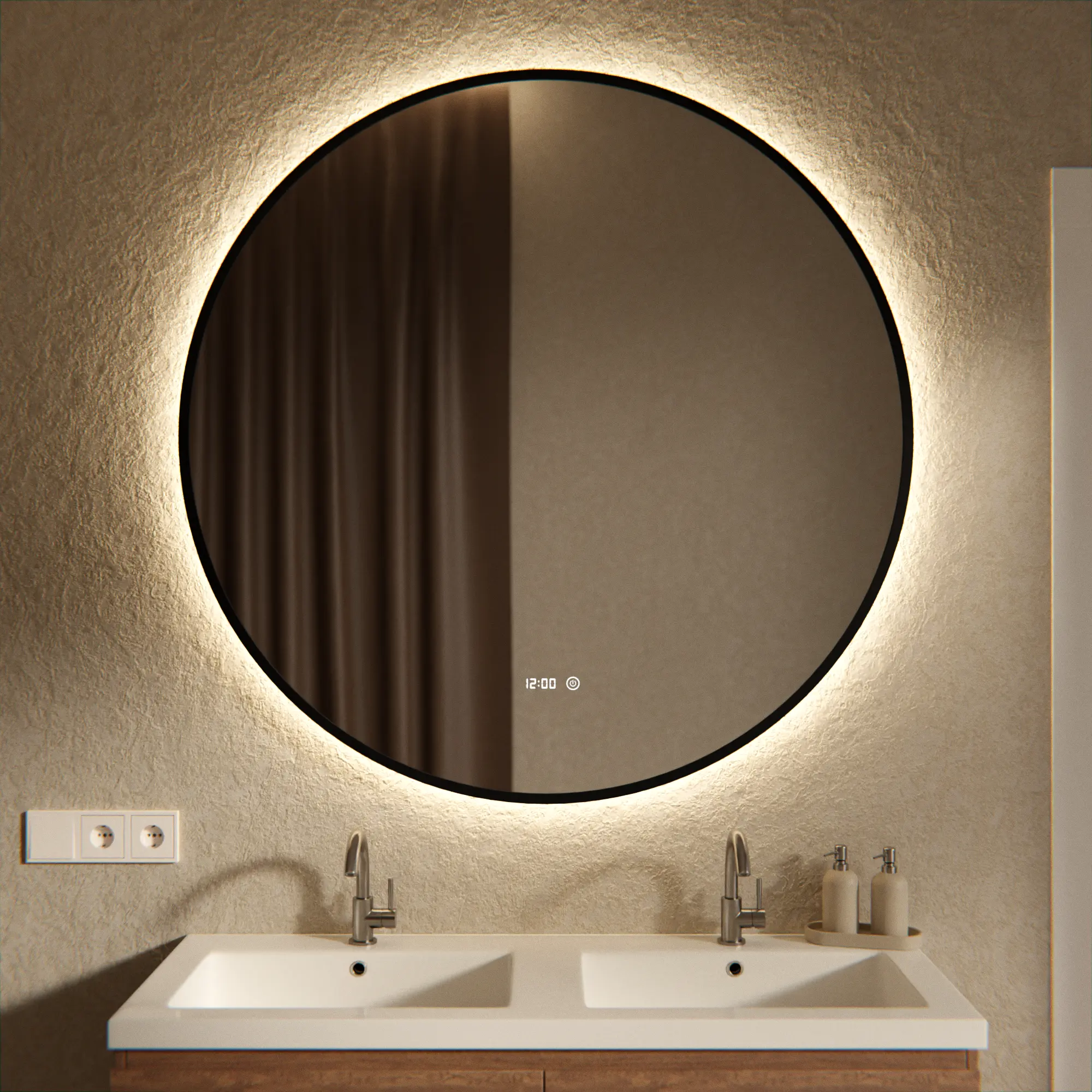 Mirlux LED-lit bathroom mirror