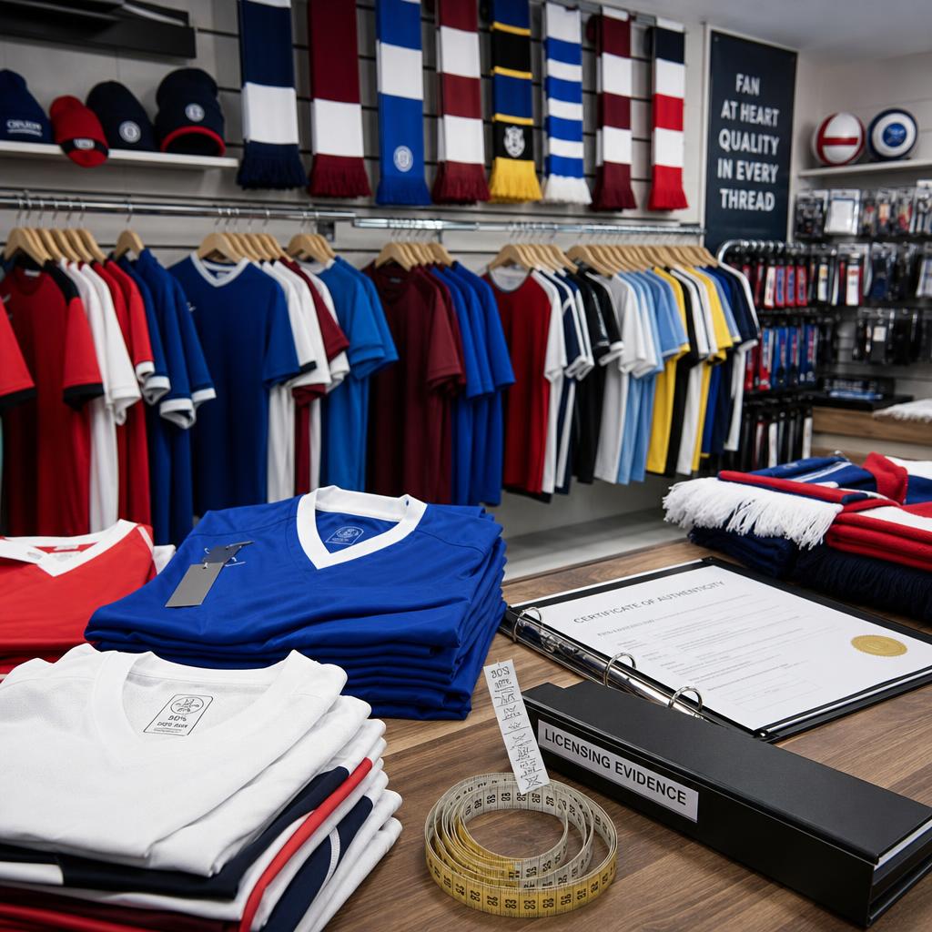 Original photographic Kitbag UK editorial for UK football shirts, kits and licensed fan merchandise