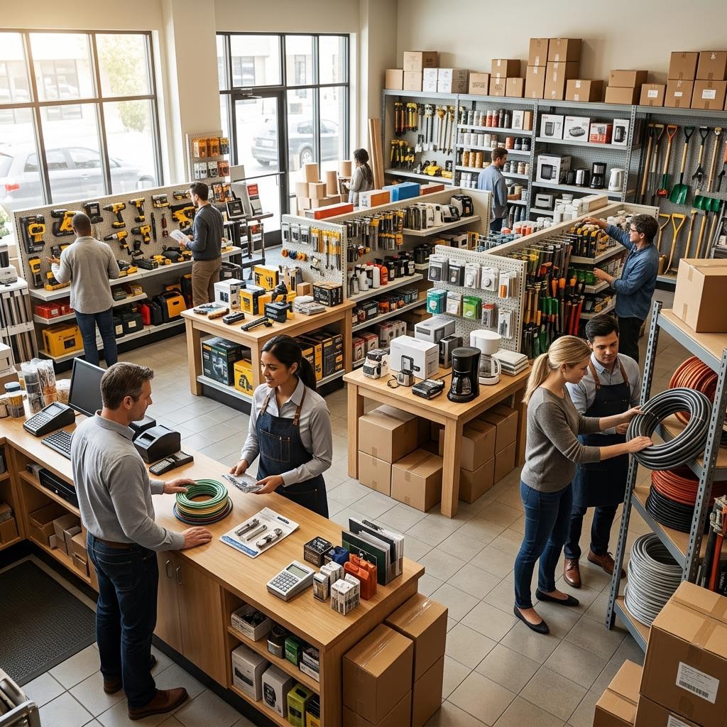 Original editorial image illustrating the Lightning Fibre merchant category