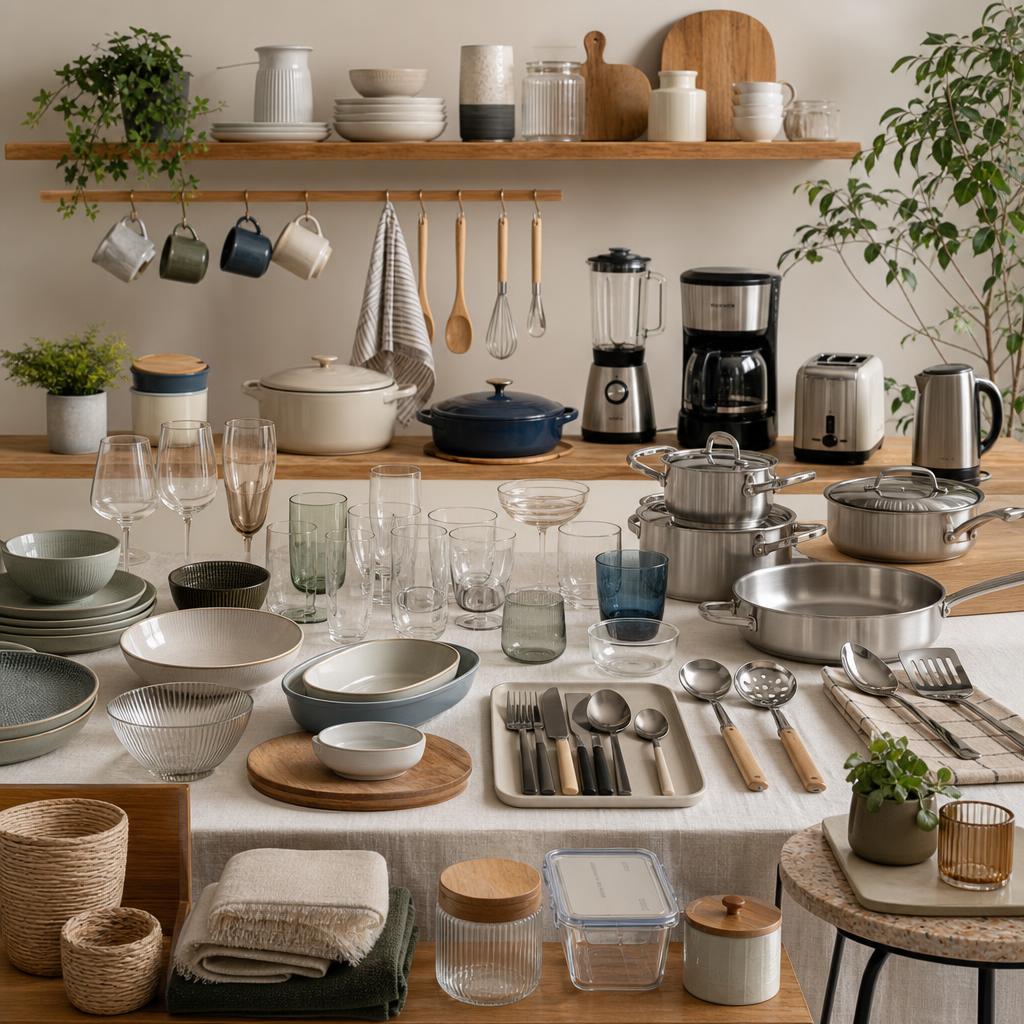 Original Ohgar ES editorial for tableware, glassware, cutlery, cookware, small appliances and home furniture