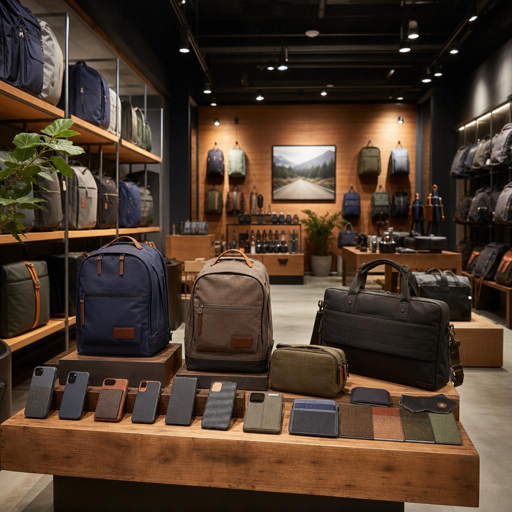 Original photographic Troubadour Goods US editorial for official US Troubadour backpacks, bags, phone cases and travel accessories storefront