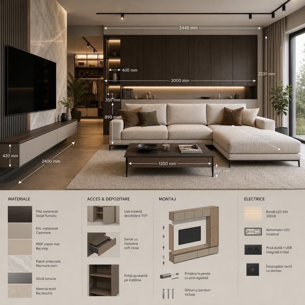 Original photographic Aosom Romania editorial for Romanian home furniture and décor retail campaign
