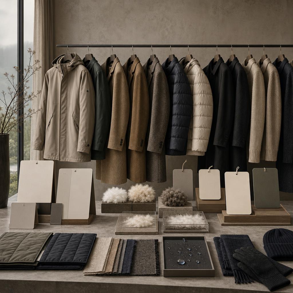 Original Woolrich IT editorial for Italian-market outerwear and fashion apparel