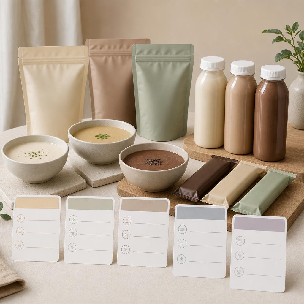 Original Nupo DE editorial for total diet replacement and meal-replacement food products