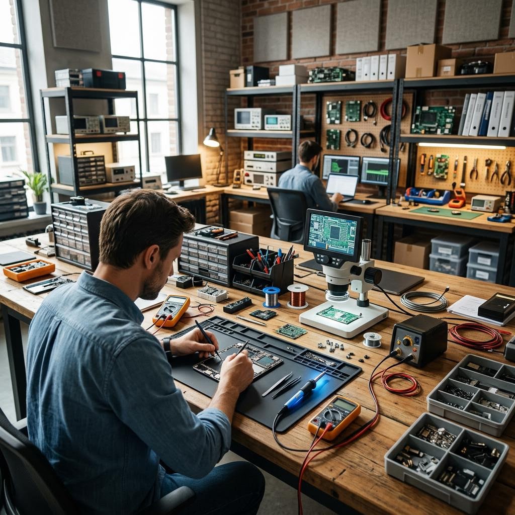 Original editorial image illustrating the Geekbuying merchant category