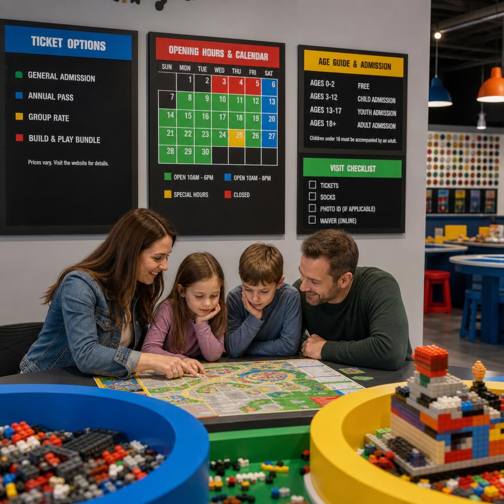 Original photographic visit-planning editorial for official indoor family LEGO-themed attraction in Melbourne