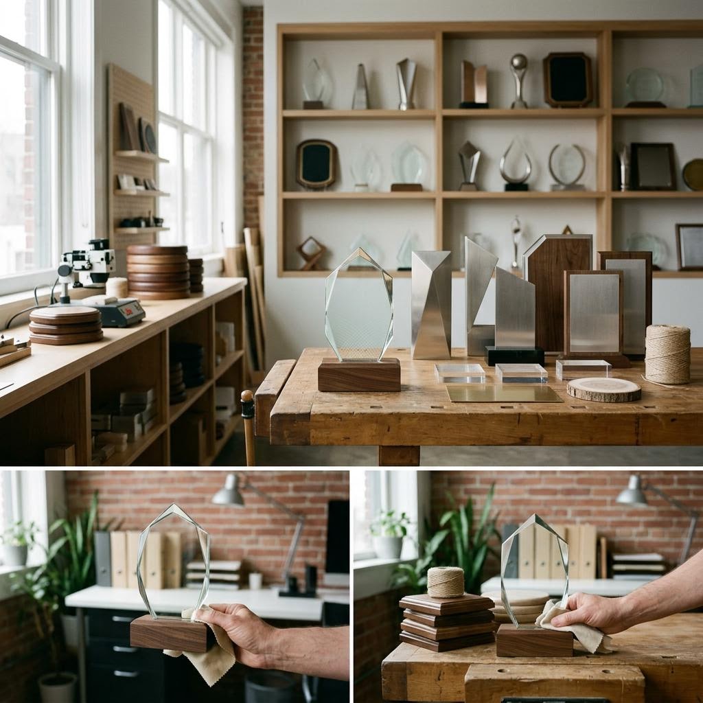 Original editorial image illustrating the TrophyCentral merchant category