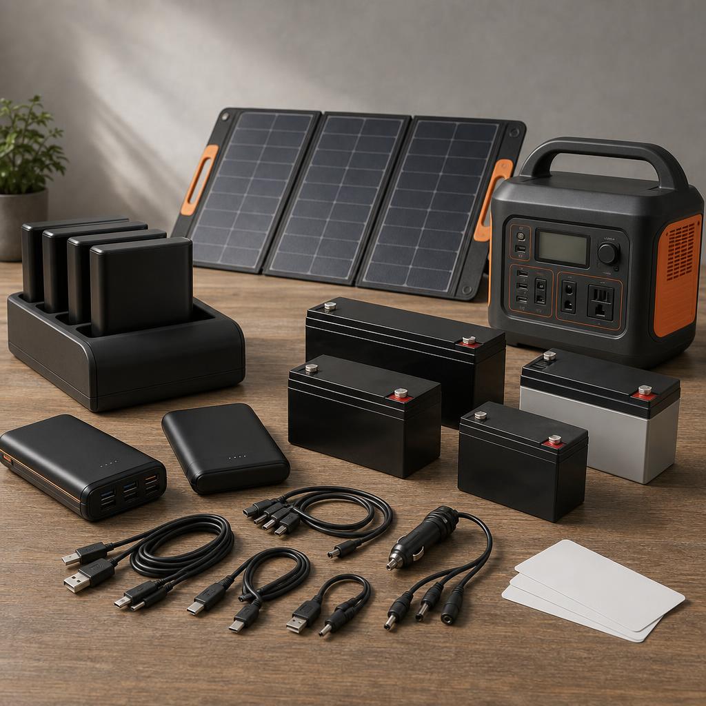 Original Vinnic Power DE editorial for German-market power banks, charging stations, batteries and portable power products