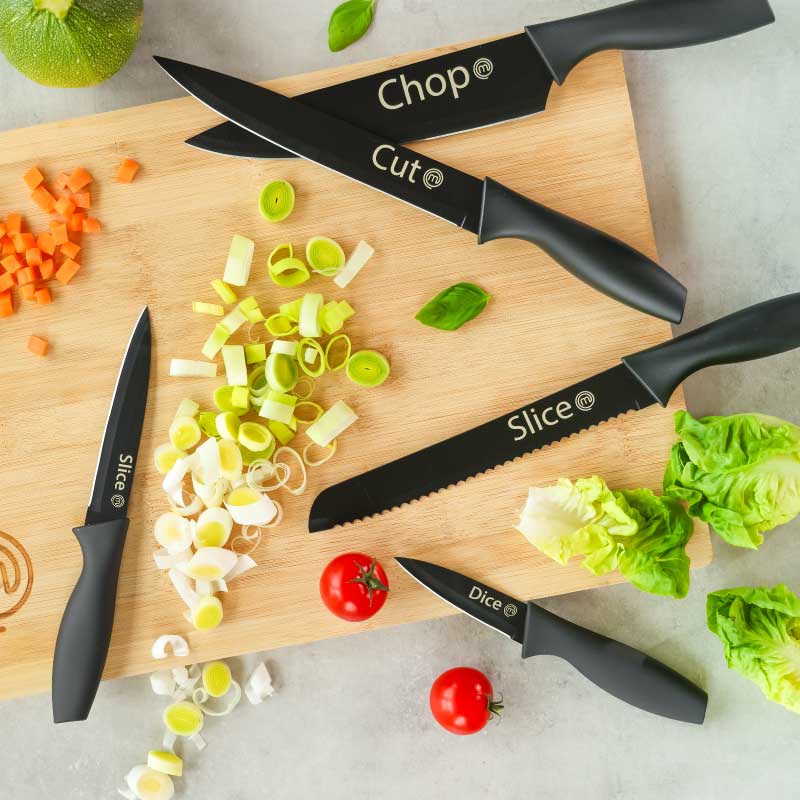 Five-piece kitchen knife set from MasterChef
