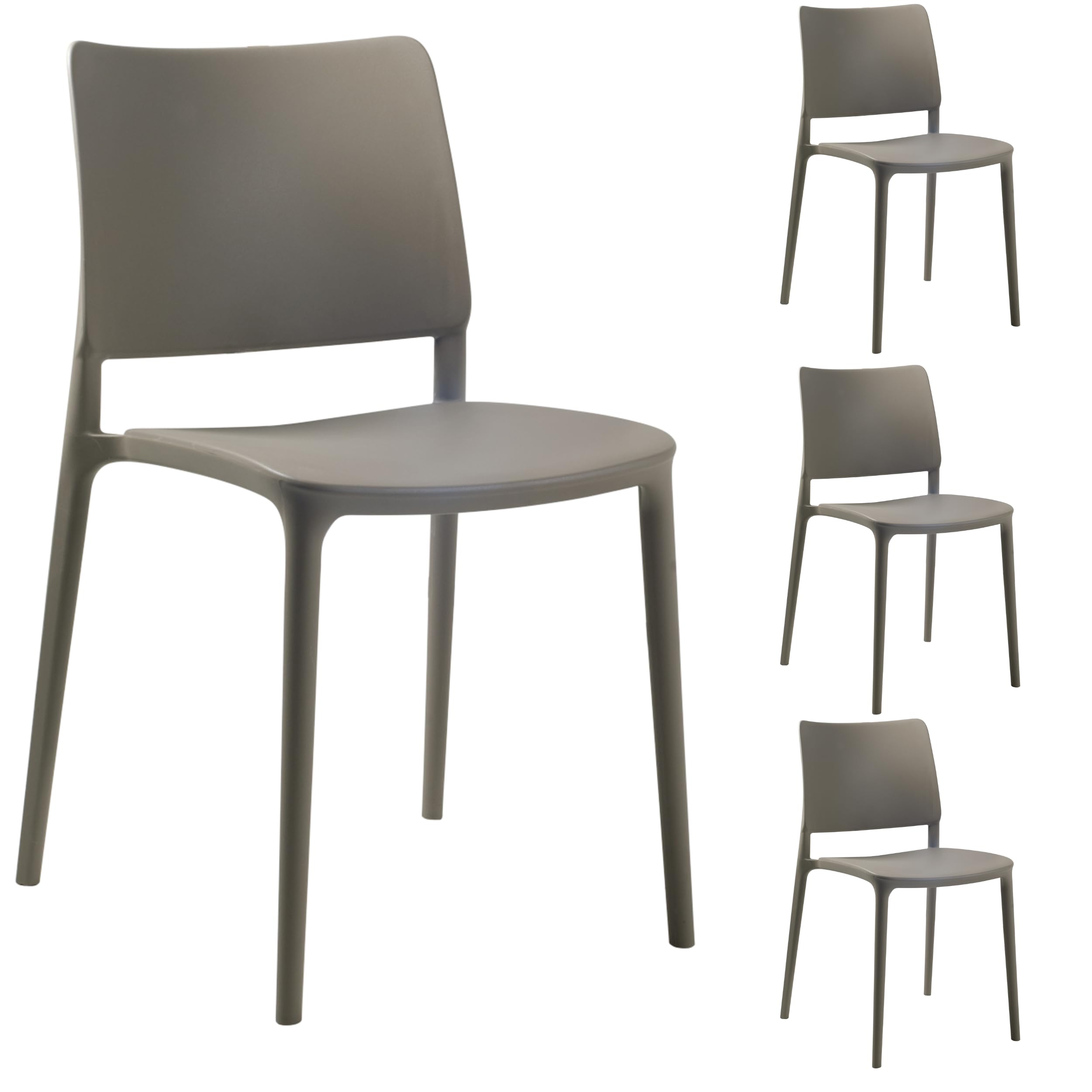 PAPATYA Joy-S stackable plastic outdoor chairs