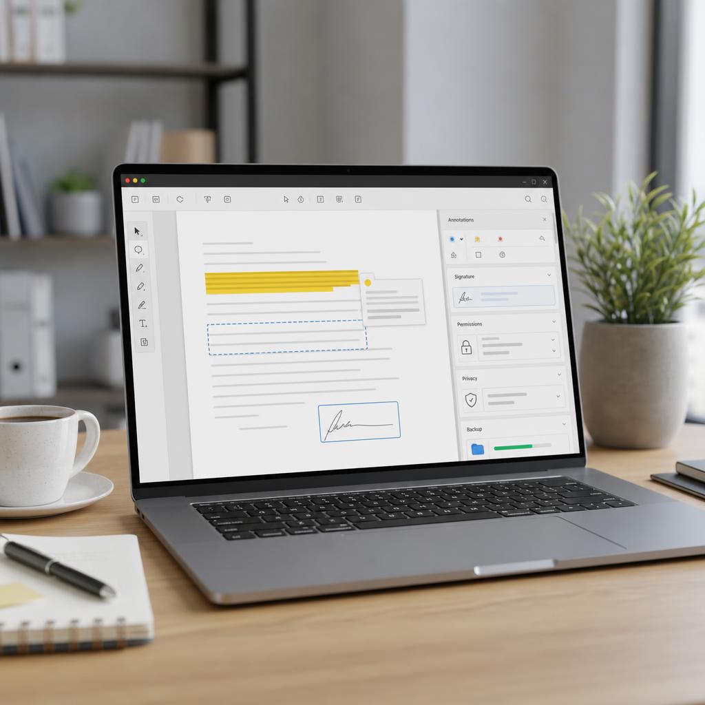 Original photographic PDF Expert editorial for PDF reading, editing, annotation, signing and file-management software
