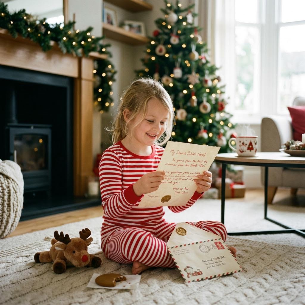Original editorial image illustrating Christmas Letters from Santa's product or service category