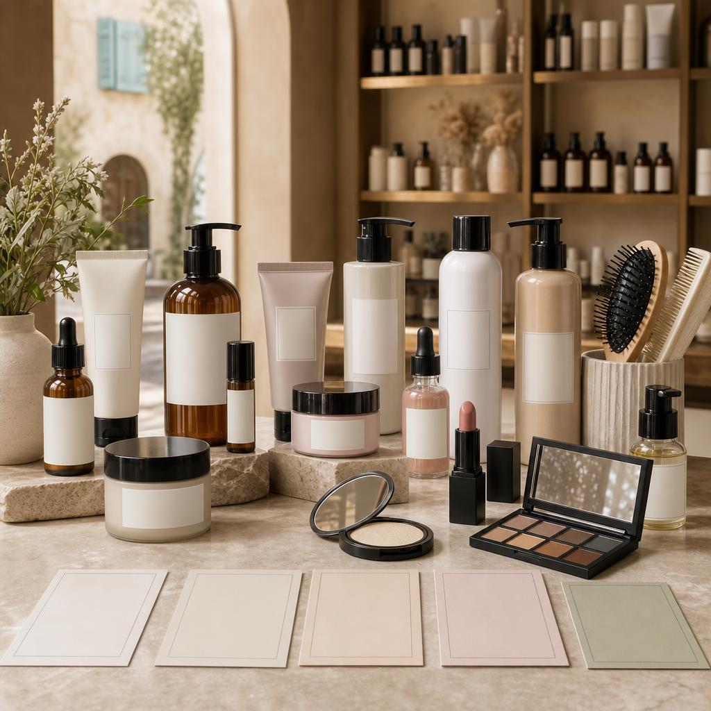 Original Qathu IT editorial for Italian-market skincare, makeup and hair-care beauty products