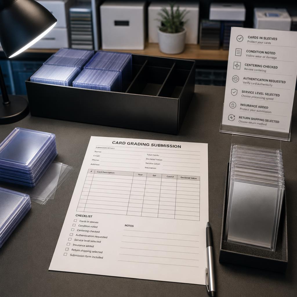 Original photographic Beckett Collectibles editorial for US trading-card and collectibles grading and submission service