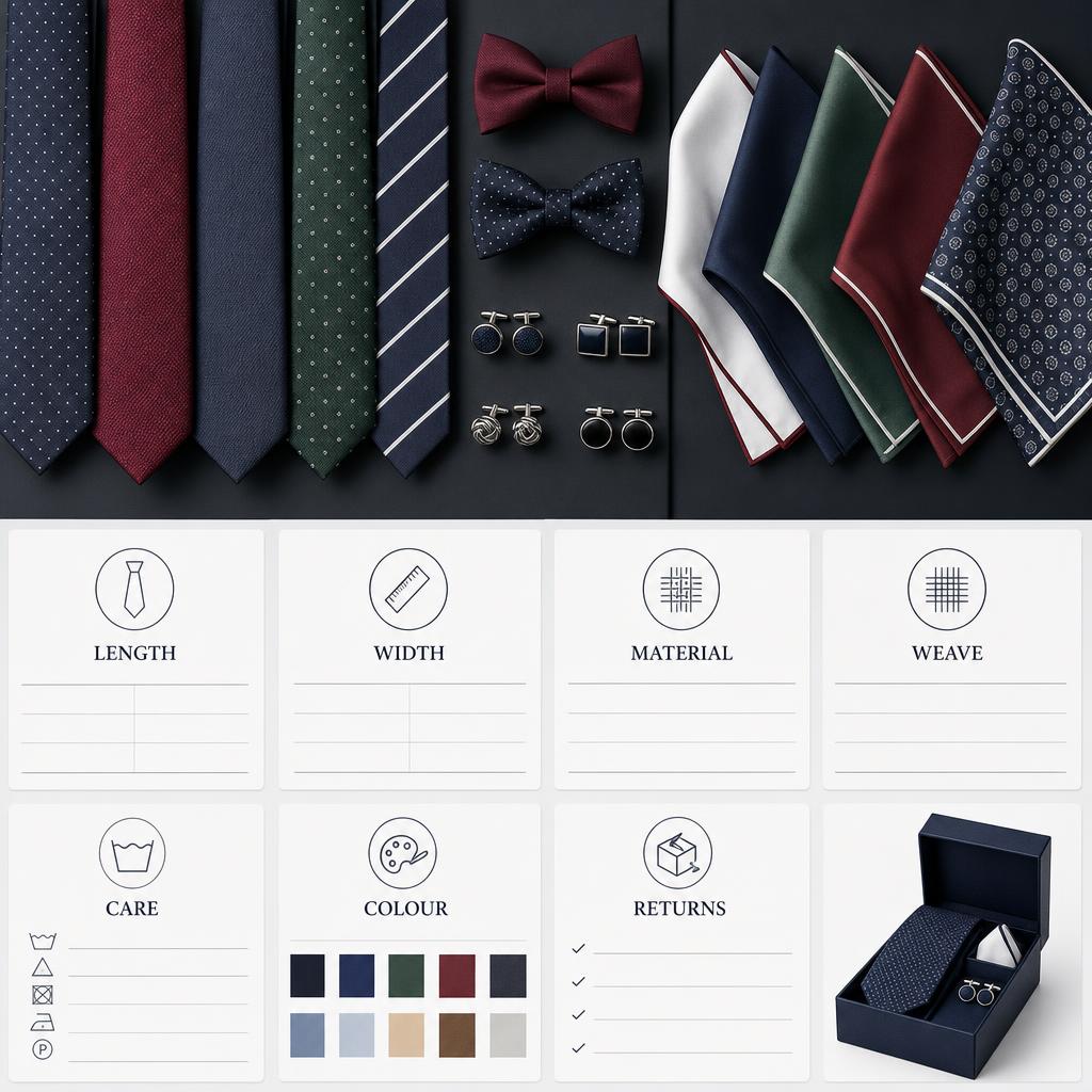 Original Ties Planet UK editorial for UK ties and formal accessories