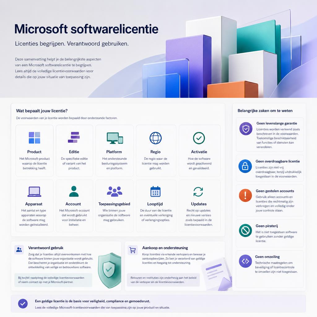 Original LicentiePromo NL editorial for lawful Microsoft Windows and Office licence sales for the Dutch-language market