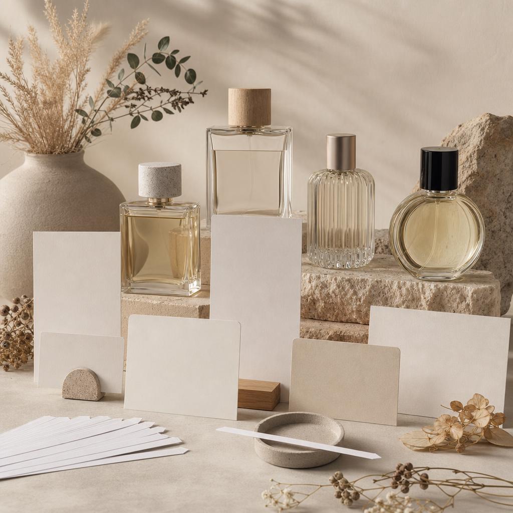 Original Je Sens le Bonheur editorial for French fragrances and scented products