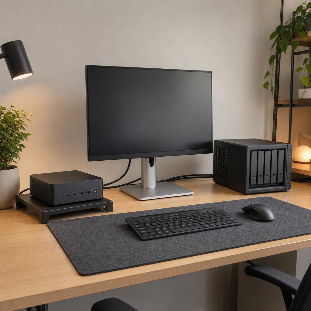 Original photographic Minisforum UK editorial for UK mini PCs, workstations and NAS hardware