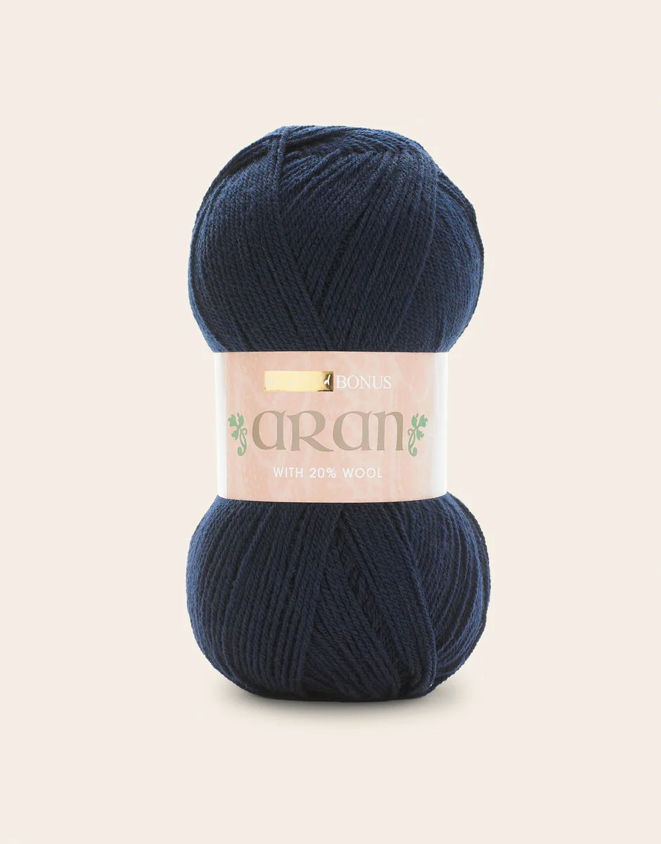 Hayfield aran wool yarn sold by The Great British Yarn Company