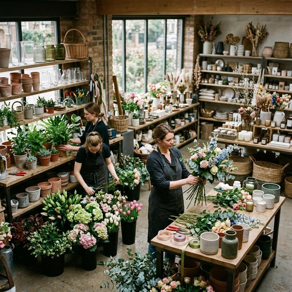 Original editorial image illustrating the Chelsea Florals merchant category