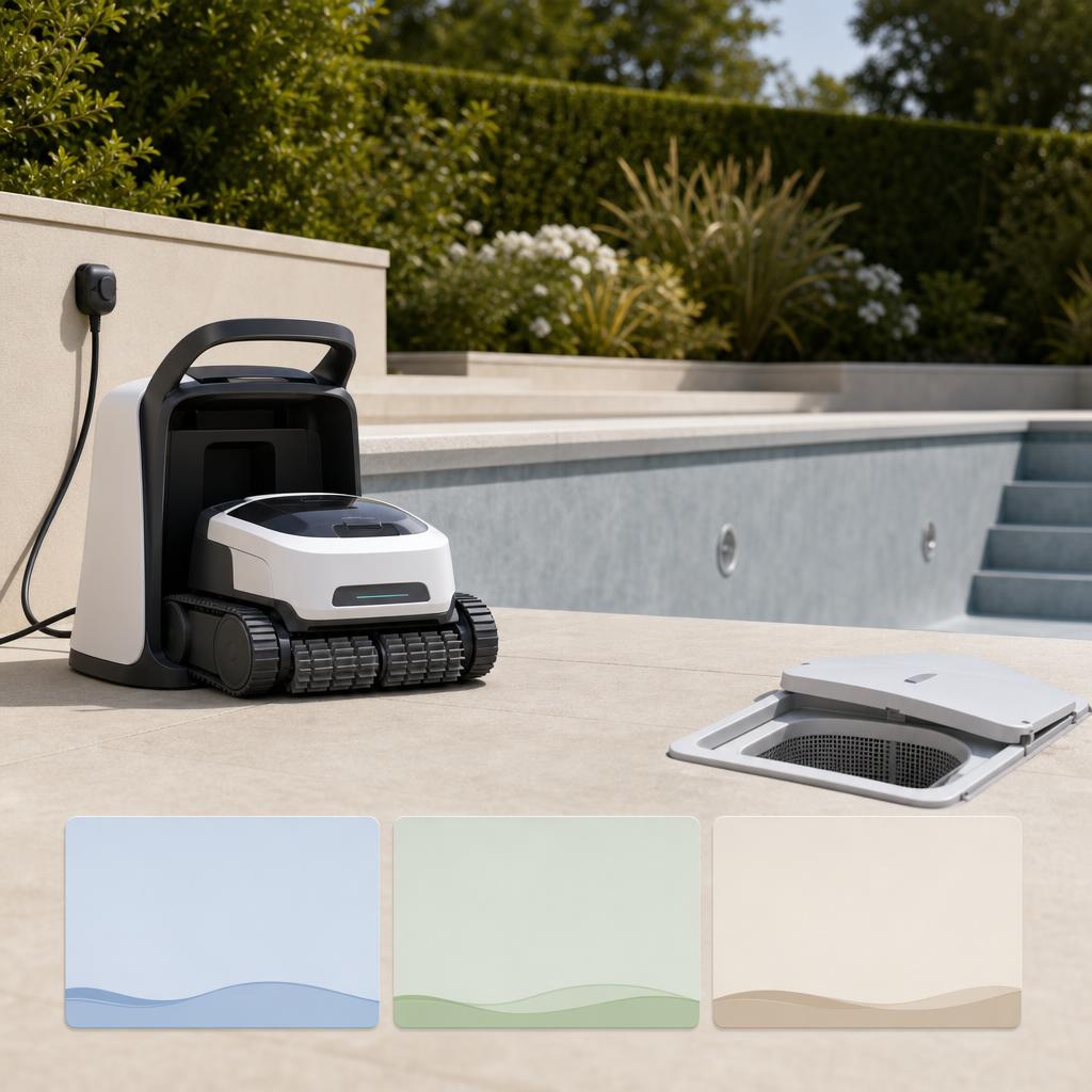 Original Beatbot DE editorial for robotic pool cleaners, pool vacuums and skimmers