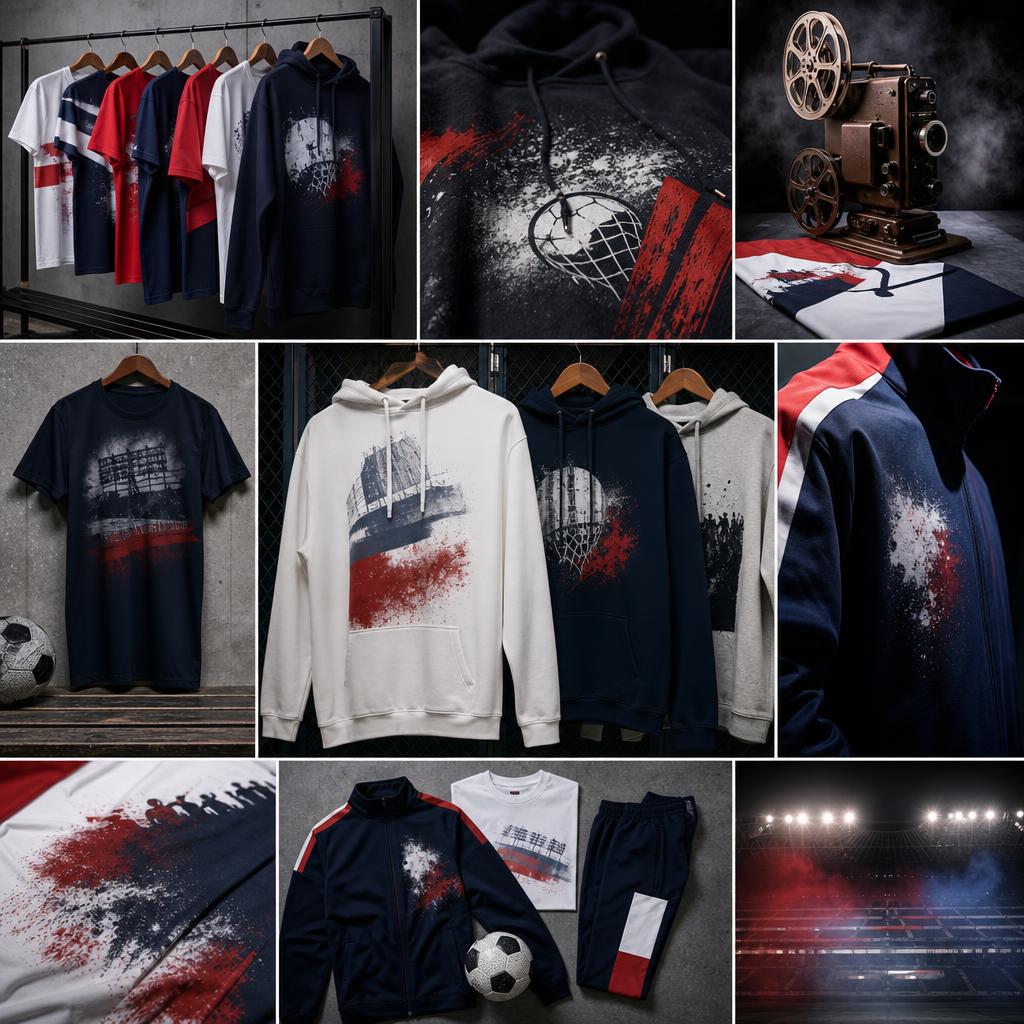 Original Players Couture UK editorial for fan apparel, hoodies, T-shirts and sportswear inspired by sport and culture