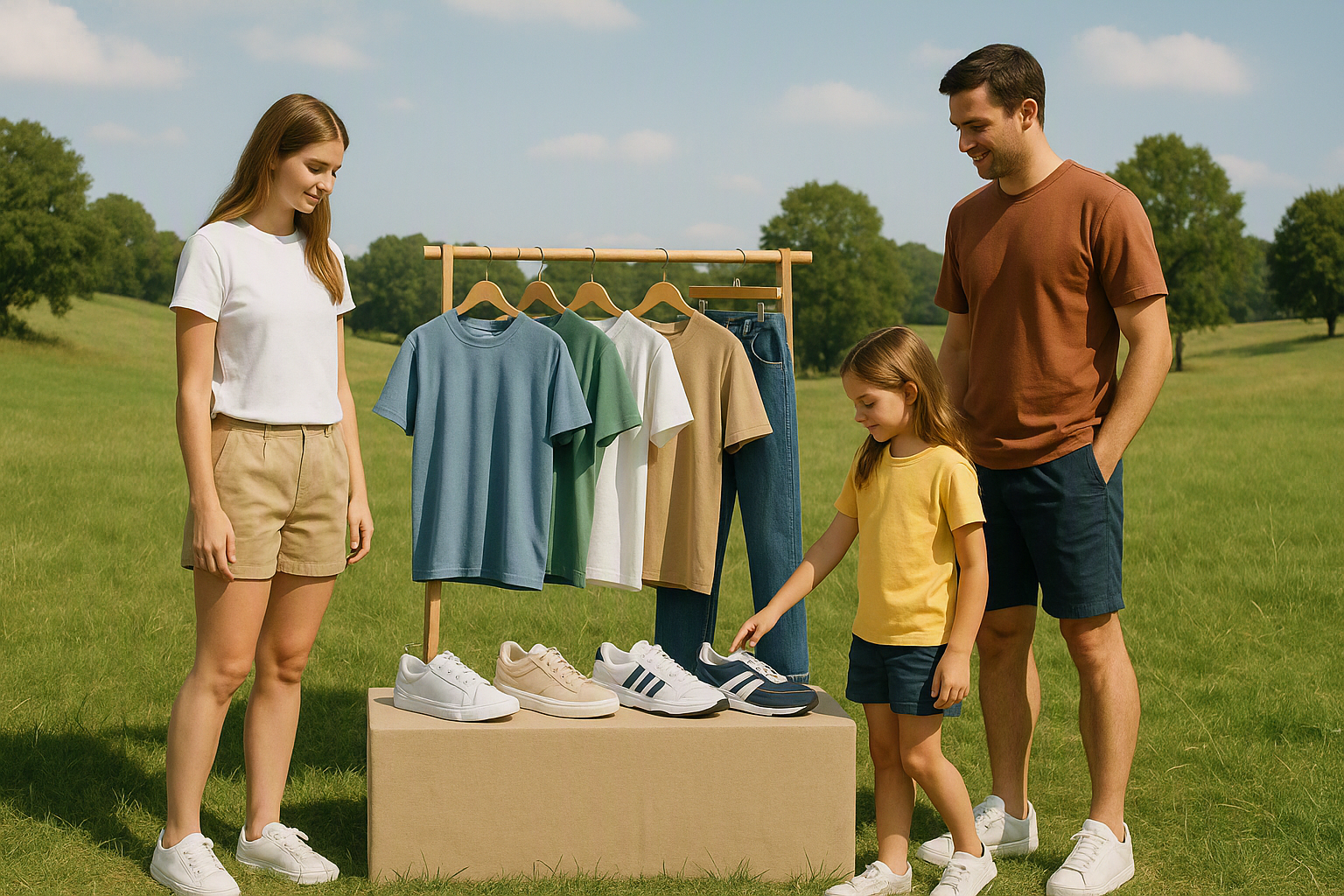 Sommerlook von mehreren großen Marken, statt nur einer