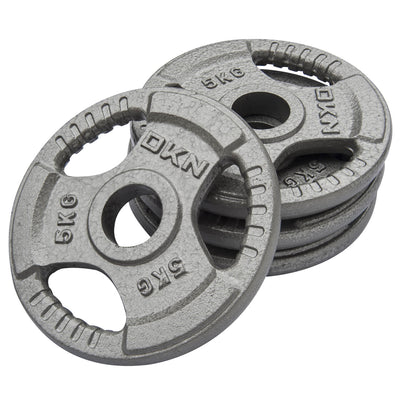 DKN Olympic weight plates for home strength training