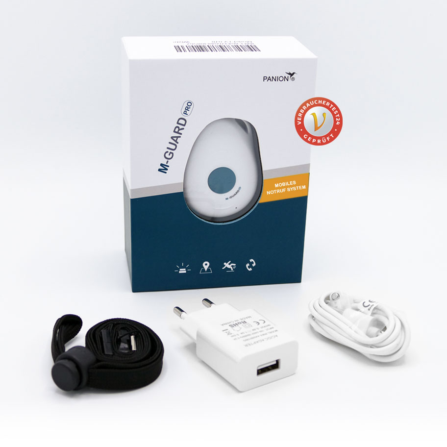 Panion emergency-call wristband and fall-detection kit