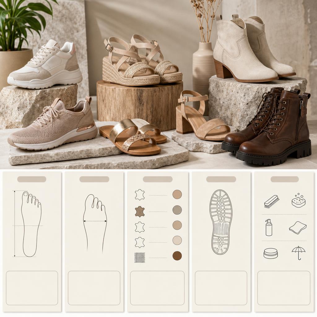 Original Tamaris IT editorial for Italian women’s footwear and accessories
