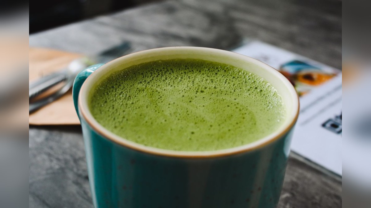 Illustrative stock photograph of matcha tea
