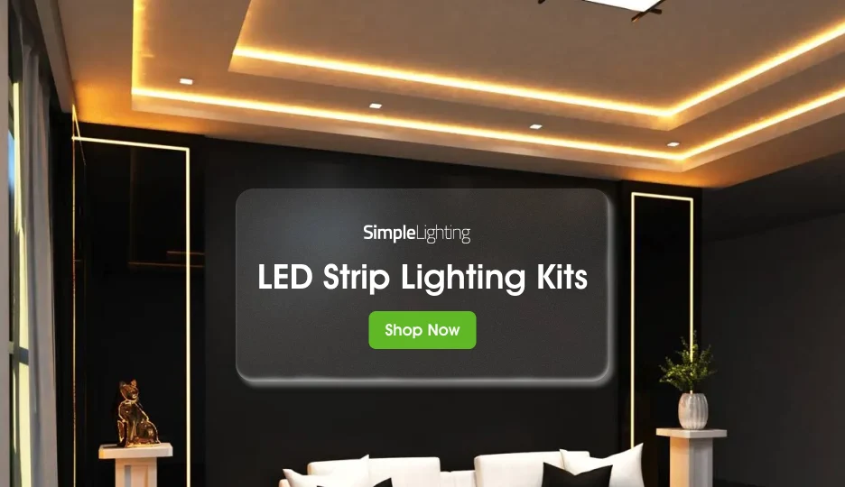 LED strip lighting kit featured by Simple Lighting