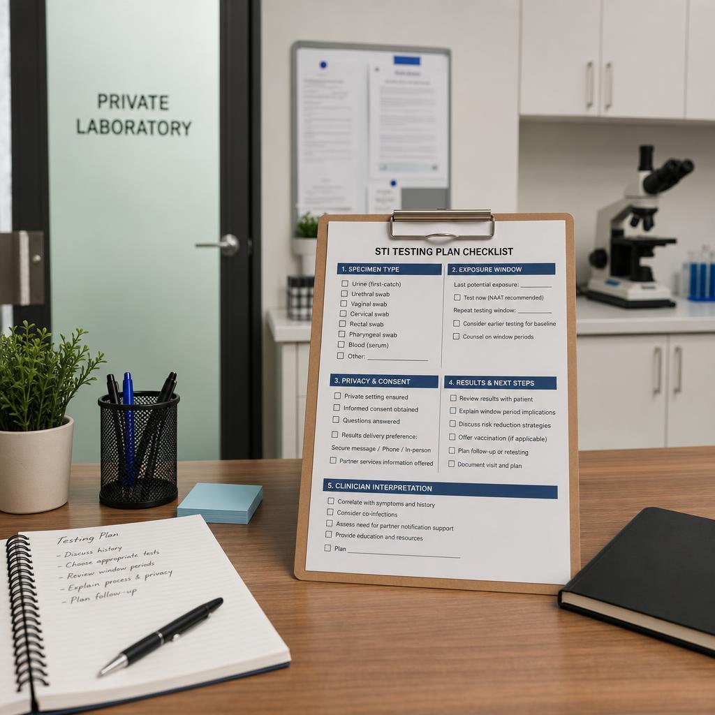 Original photographic STDCheck US editorial for US direct-access laboratory STI test ordering service