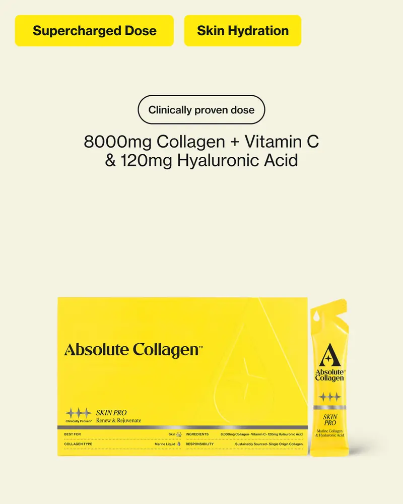 Absolute Collagen liquid collagen supplement pack