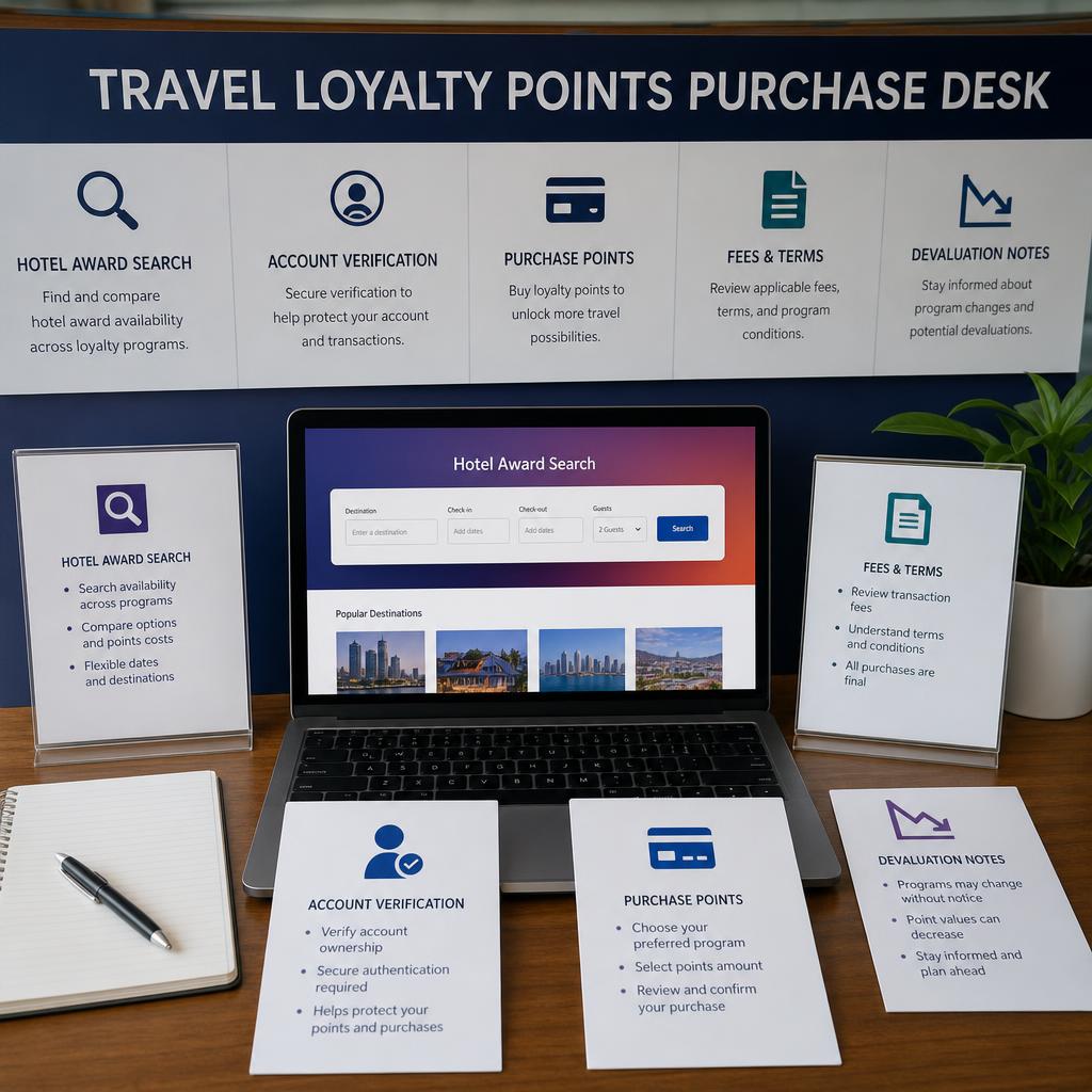 Original photographic Marriott Bonvoy Points US editorial for official Marriott Bonvoy points purchase storefront operated through Points.com