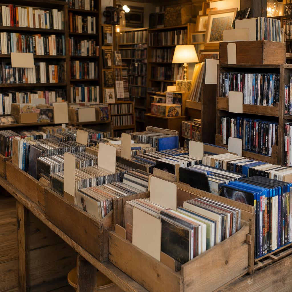 Original Ammareal FR editorial for second-hand books, CDs and DVDs