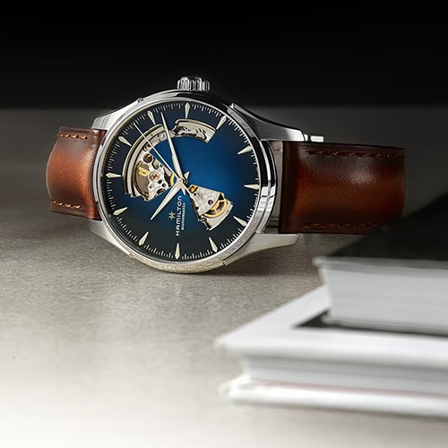 Mechanical Hamilton Jazzmaster wristwatch at Timeshop24