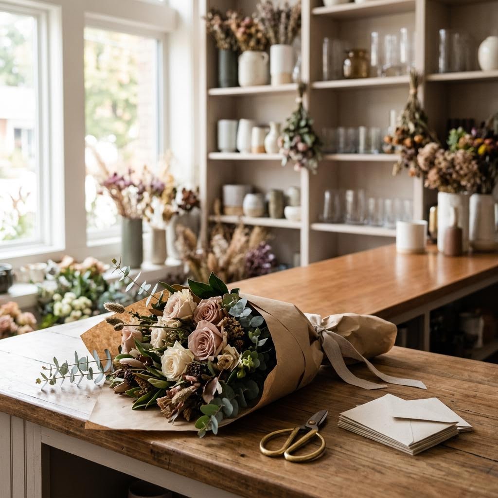 Original editorial image illustrating the Sals Forever Flowers Ltd merchant category