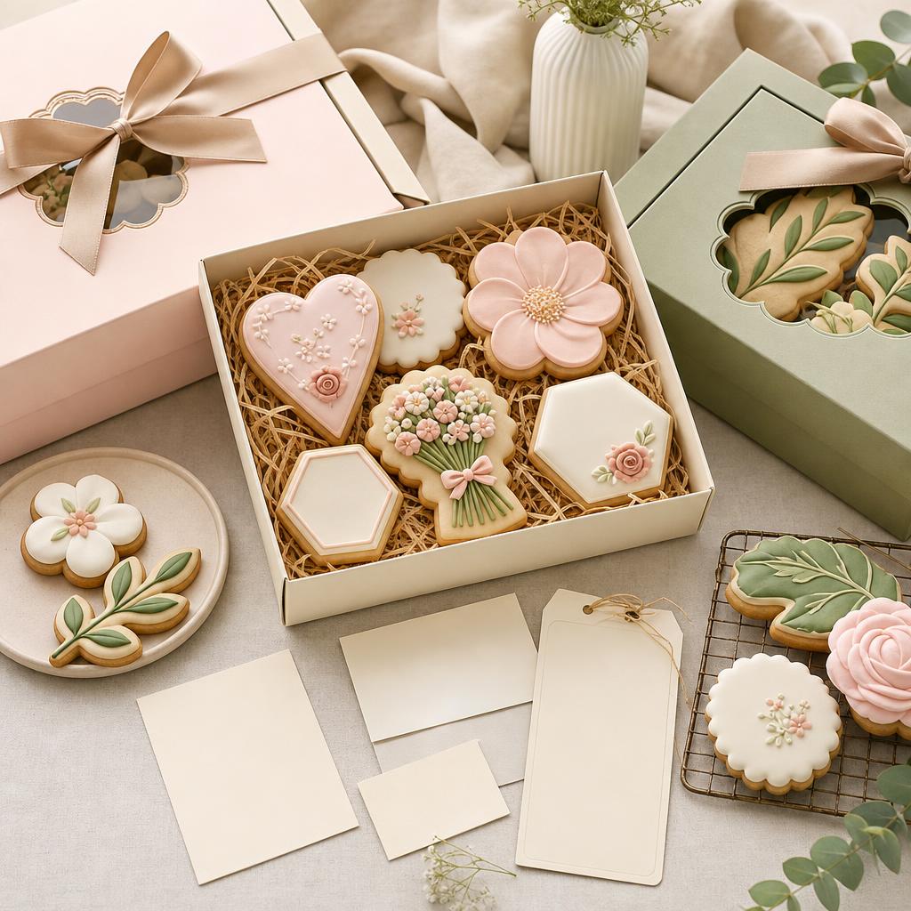 Original Biscuiteers editorial for hand-iced and personalised biscuit gifts
