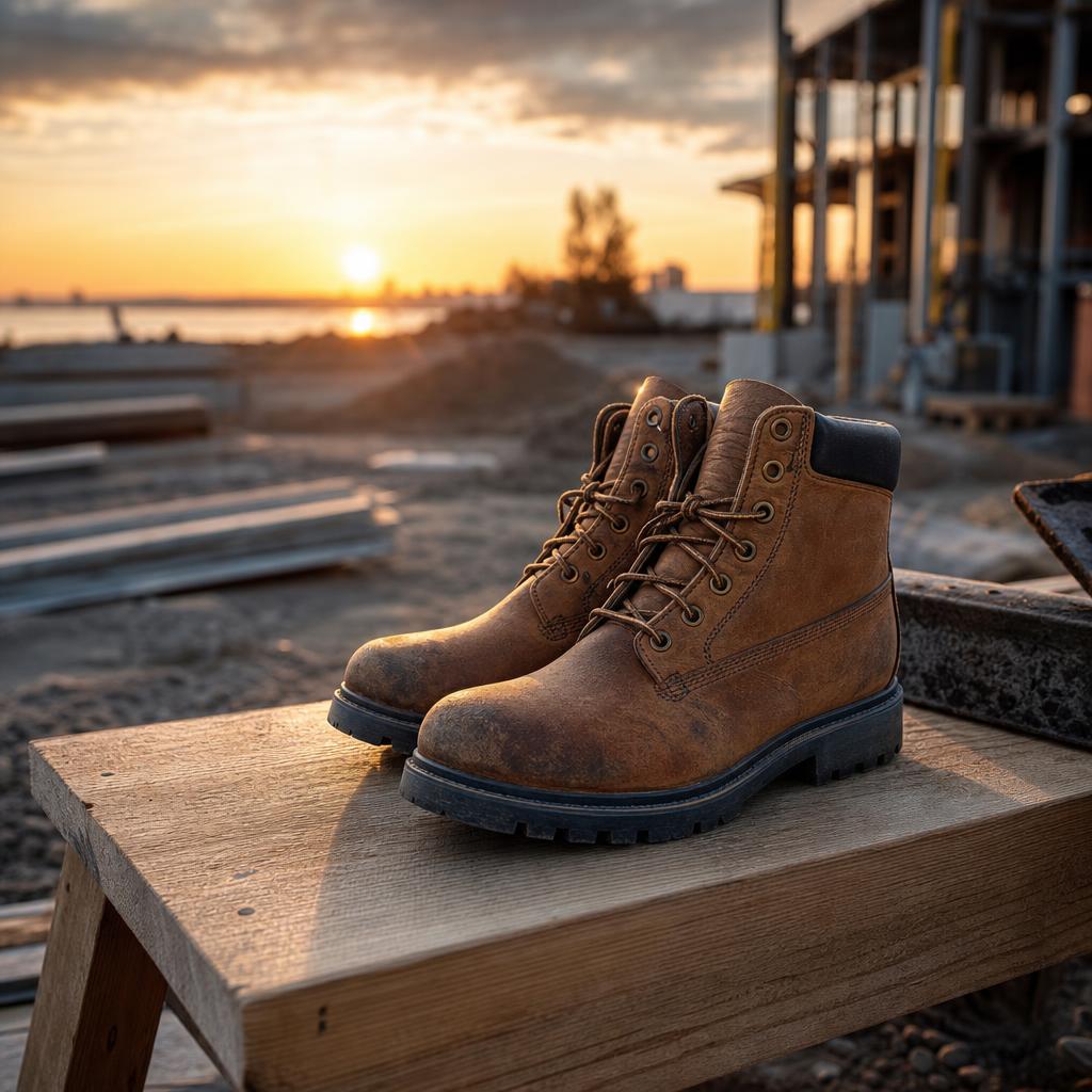 Original natural photographic Rocky Boots US editorial for US work, outdoor and duty footwear storefront